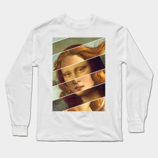 Venus by Sandro Botticelli and Mona Lisa of Leonardo Da Vinci Long Sleeve T-Shirt